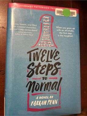 Twelve Steps to Normal by Farrah Penn - Blue & Pink Hardcover